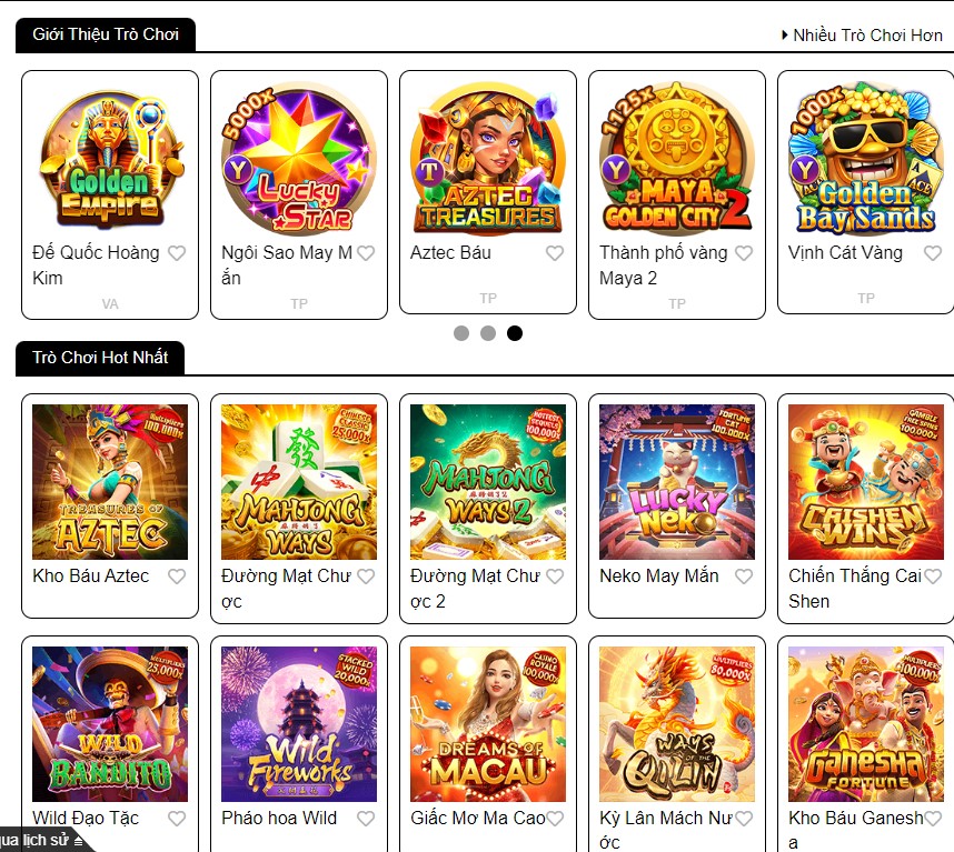 GK 88 cung cấp hàng nghìn trò chơi slot